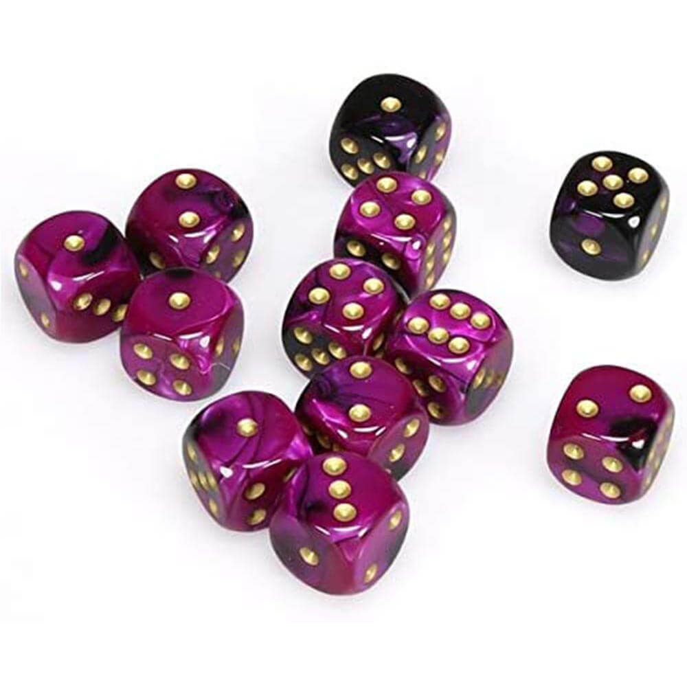 D6 dados géminis 16 mm (12 dados)