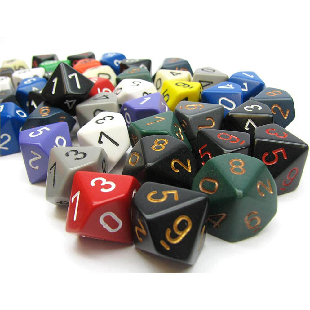 D10 Dice Assorted Poliedrico sciolto (50 dadi)