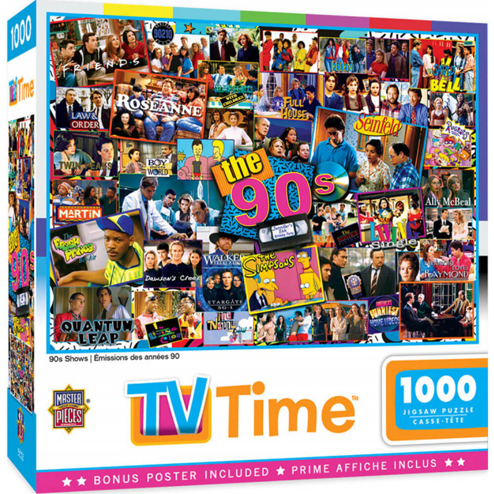 Masterpieces tv -tijd toont 1000 pc puzzel