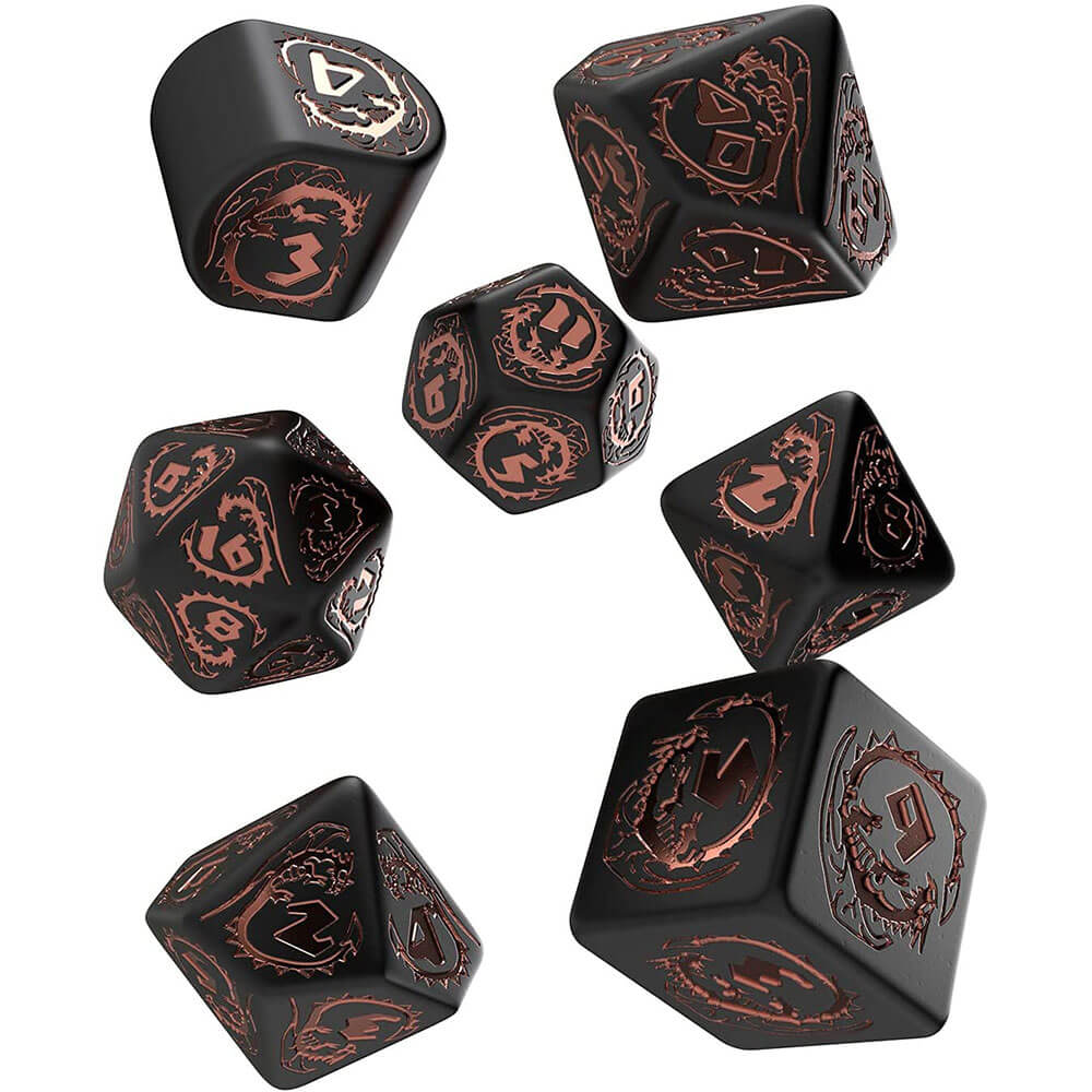 Set de dados modernos de los dragones