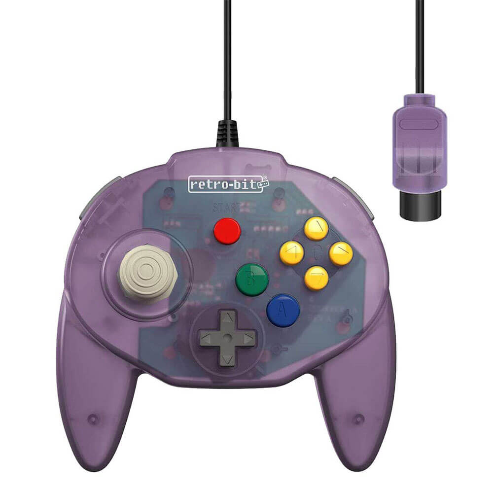 Tributo retro-bit64 N64 Controlador com fio