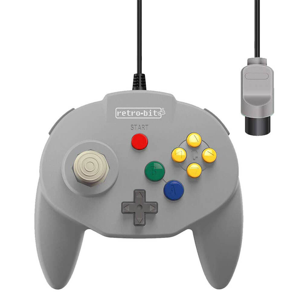 Tributo retro-bit64 N64 Controlador com fio