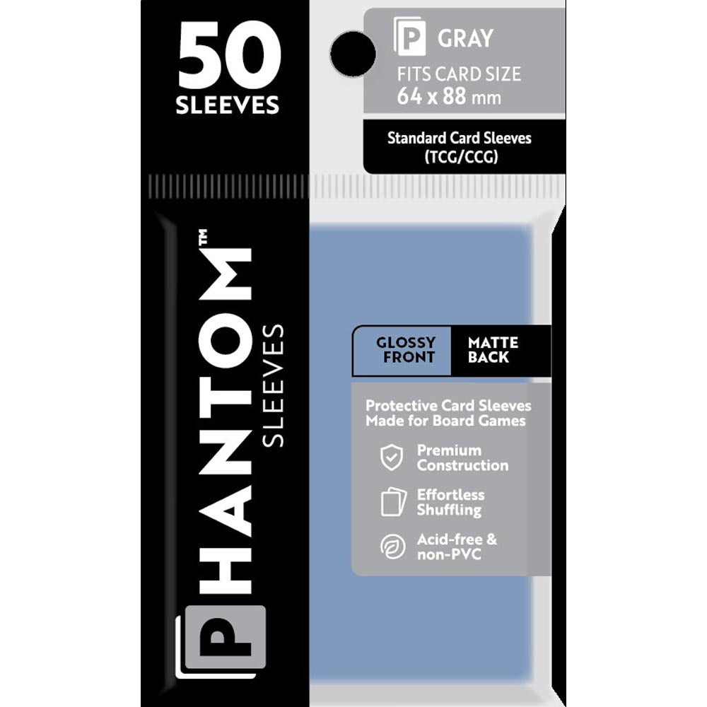 Manches fantômes gris 50pcs (64x88 mm)