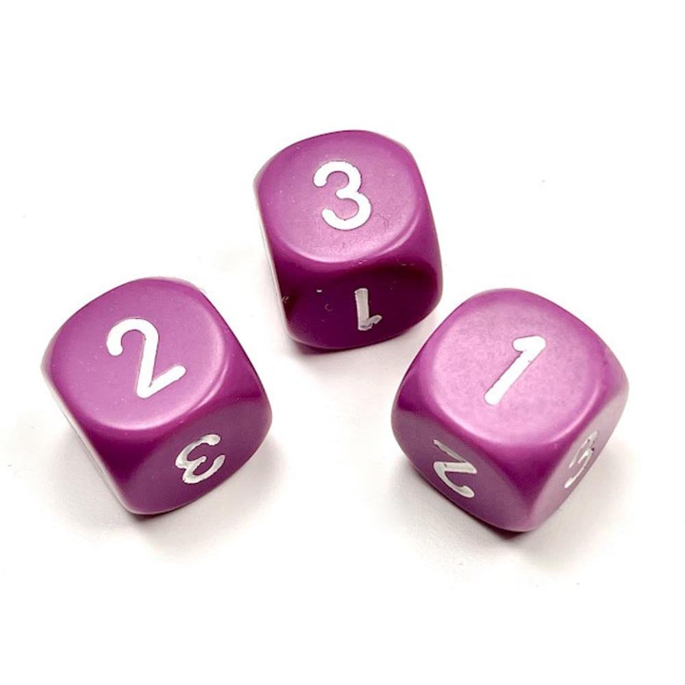 CHESSEX D3 Opque Dice 16 mm (D6 con 1-3 dos veces)