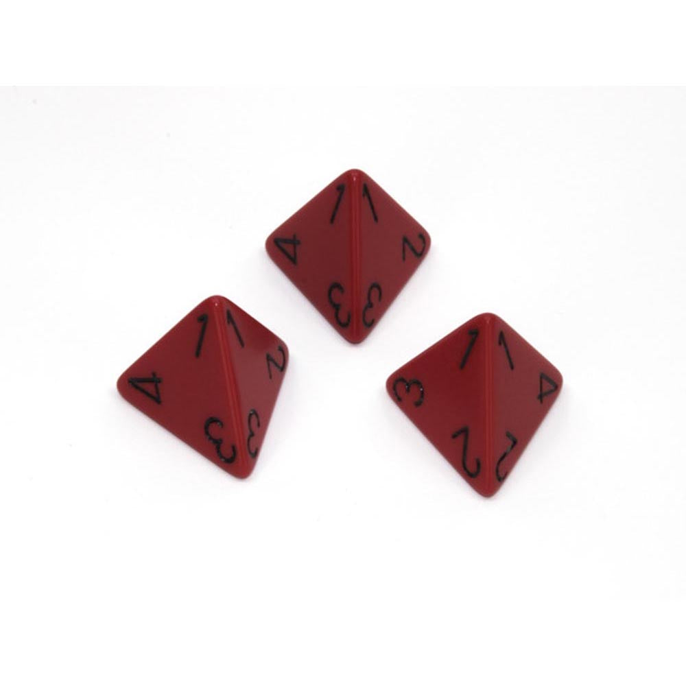 Dados poliédricos opacos d4 chessex