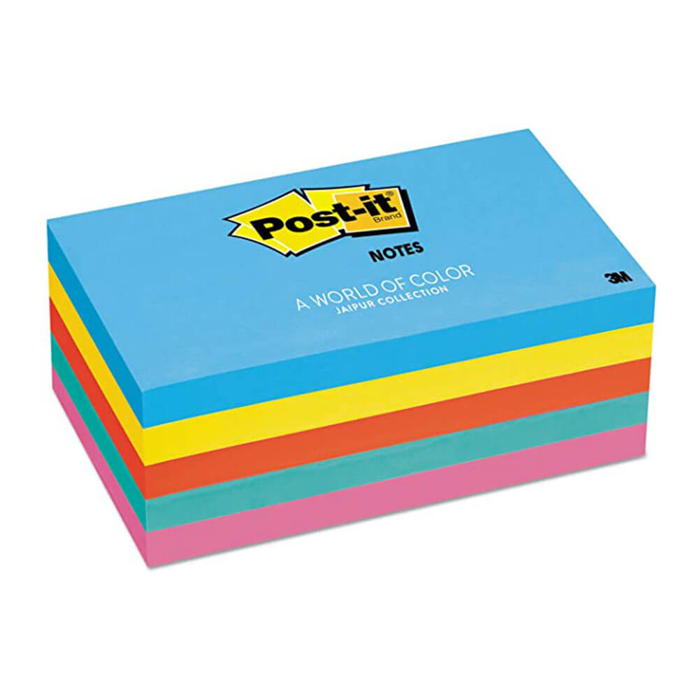 Post-It Notes 73x123mm Assorted (5pk)