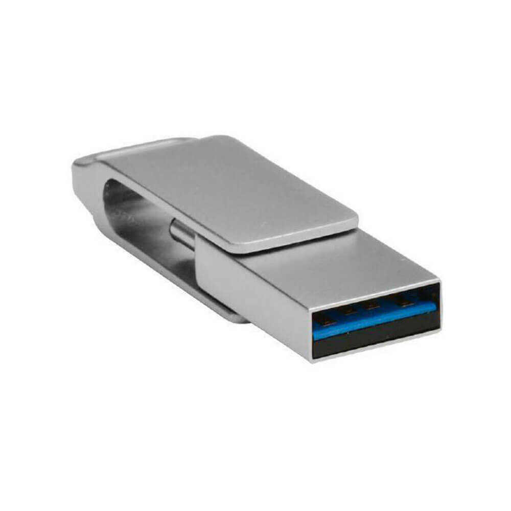 Shintaro USB-C i USB-A Pocket Disk napęd (srebrny)