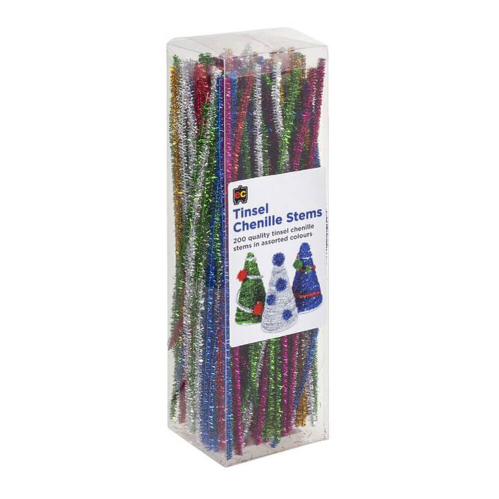 EC Chenille Stems 30cm 200pk