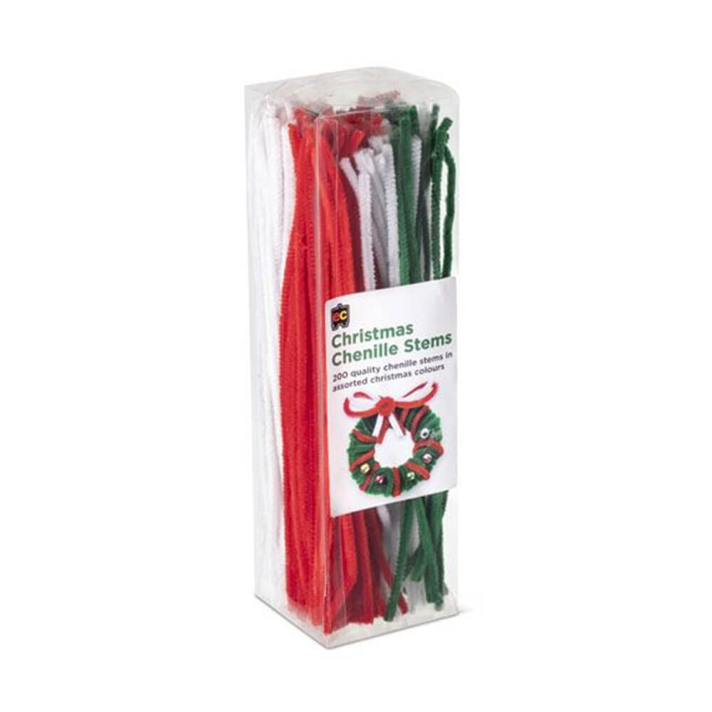 EC Chenille Stems 30cm 200pk