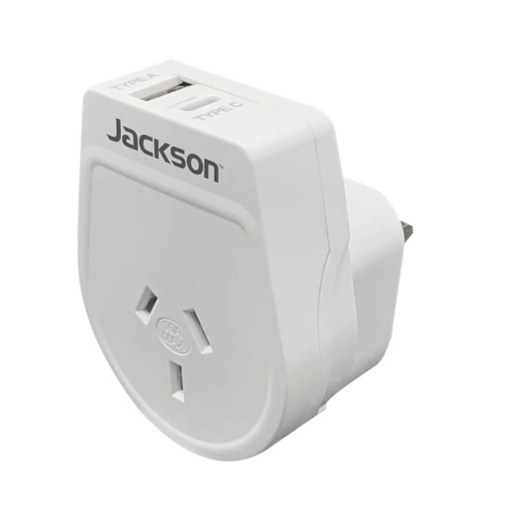 Jackson Industries Outbound USB-A＆C Travel Adapter