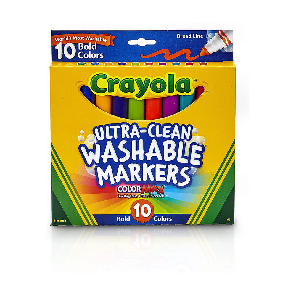 Crayola wasbare bredline marker 10pk