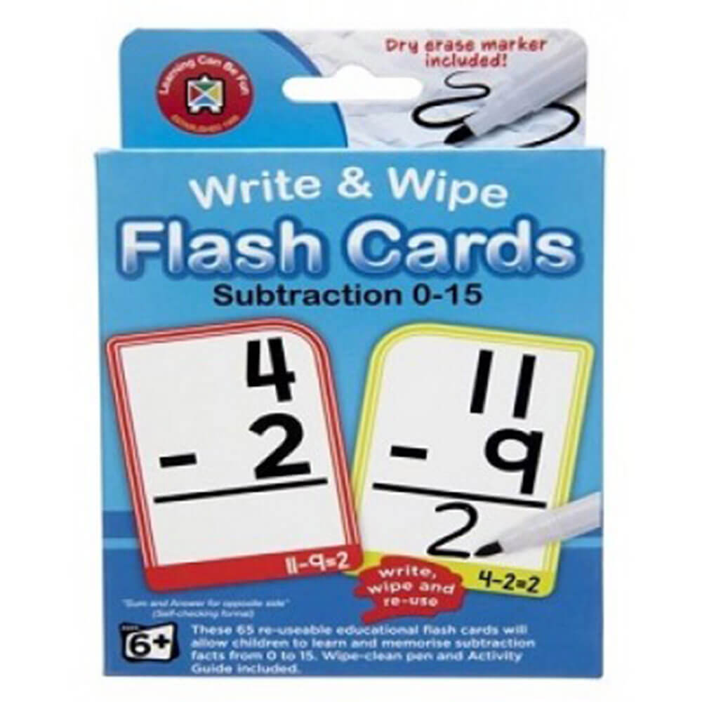 Learning Can Be Fun Write & Wipe Cards