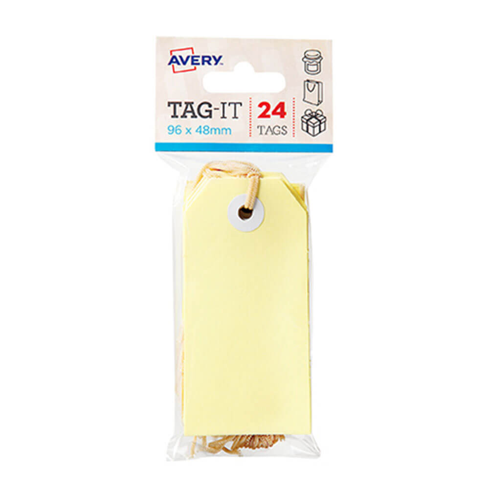 Avery -tags met string 24pk (96x48mm)