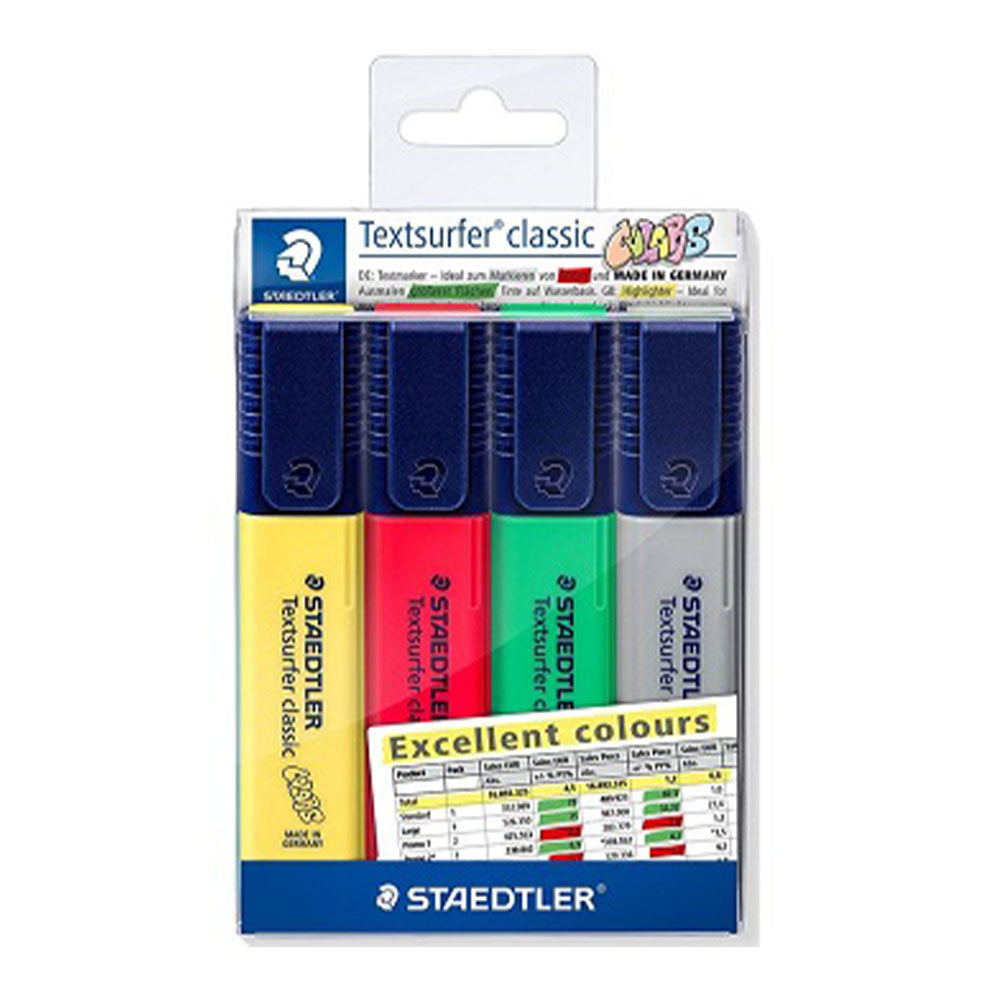 Staedtler TextSurferクラシックハイライター4PCS