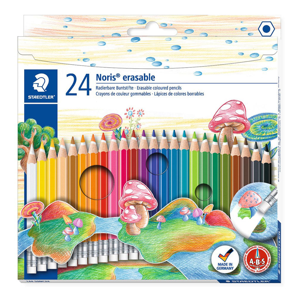 Staedtler Noris Club Erasable Colored Pencil w/ Eraser 24pcs