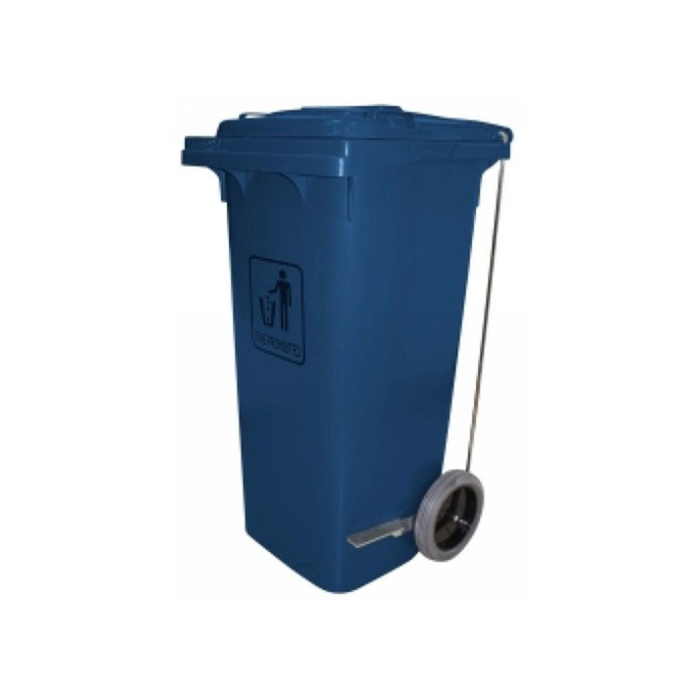 CleanLink Trolley Trolley Bin avec pédale de pied 240L