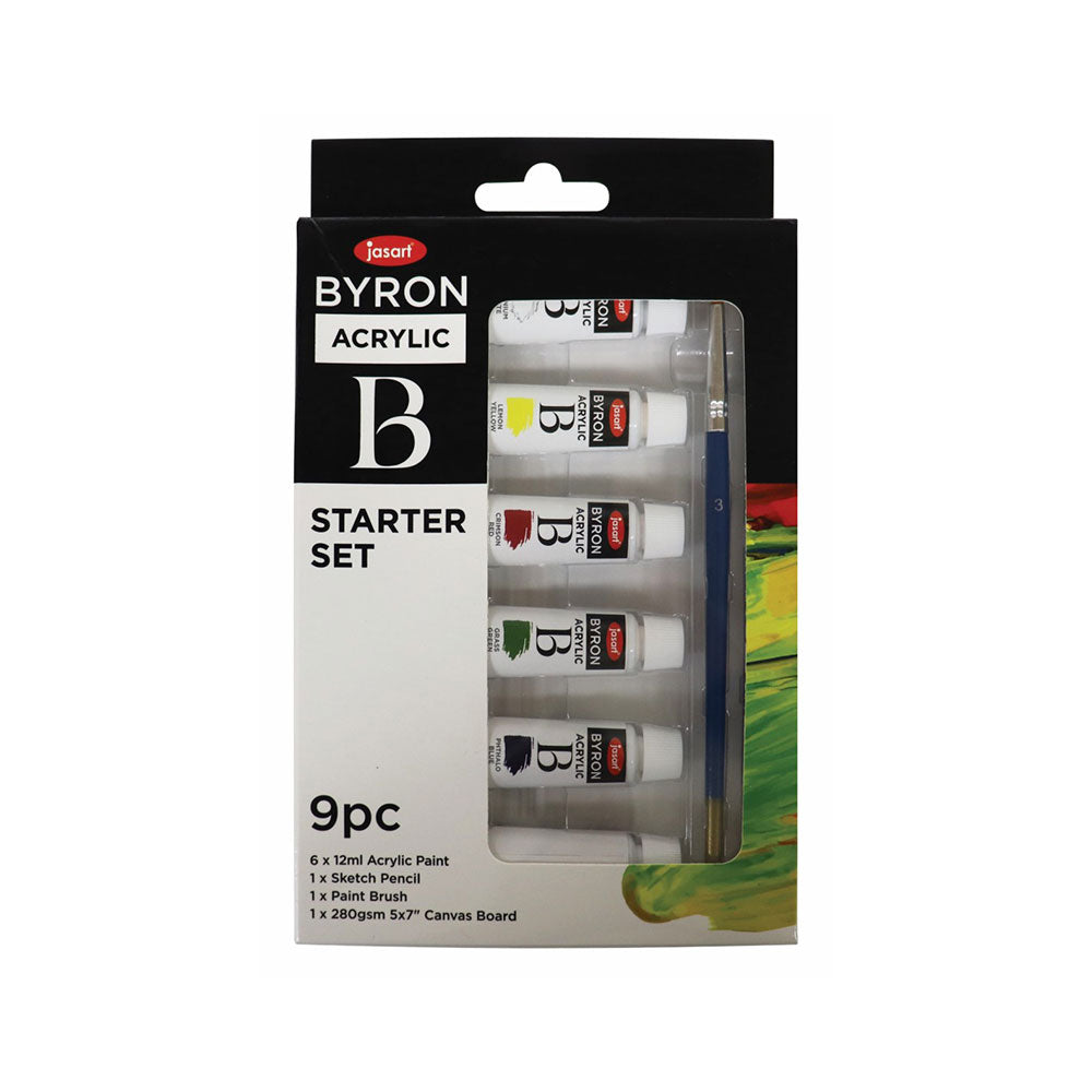 Jasart Byron Paint Starter Set (pakke med 9)