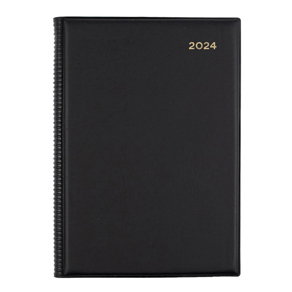 Collins Debden Belmont A5 2DTP 2024 Diary (Black)