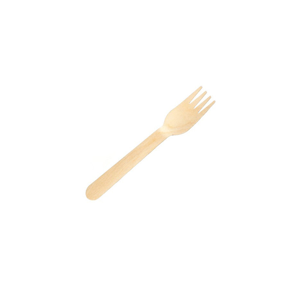 Earth Eco Wooden Natural Cutlery 160mm (Pack of 100)