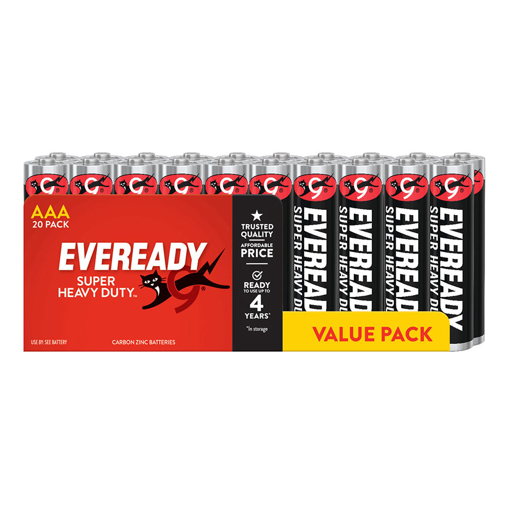 Batterie Eveready Super Heavy Duty 20pcs (noir)