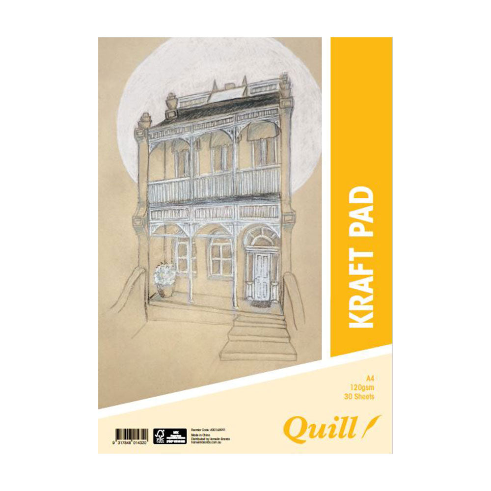 Quill 120gsm Kraft Pad 30pg (A4)