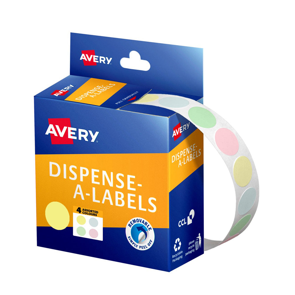 Avery dispenser puntos pegatinas