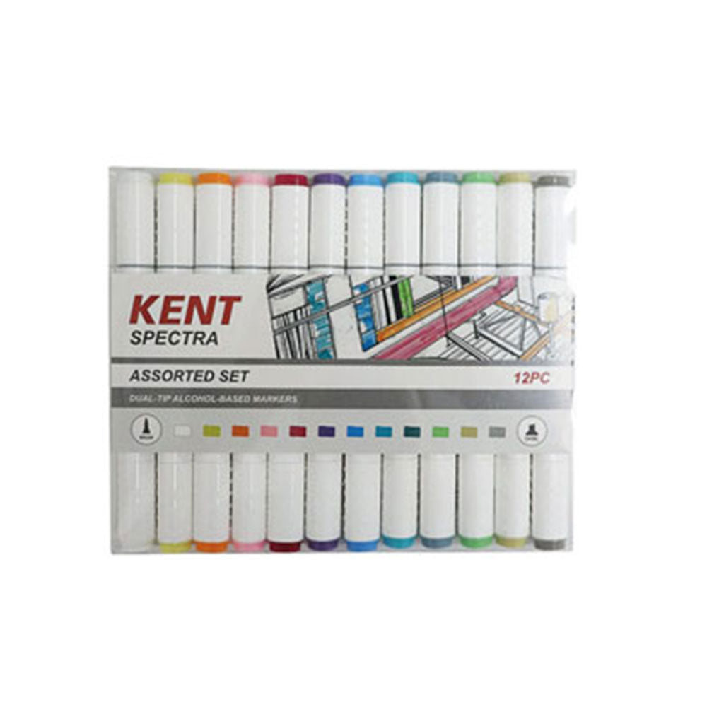 Kent Spectra Graphic Design Marker Set 12 stk