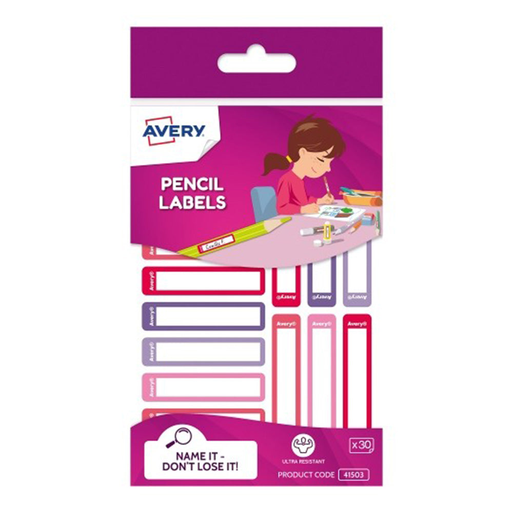 Avery Rectangle Pencil Label 30pcs