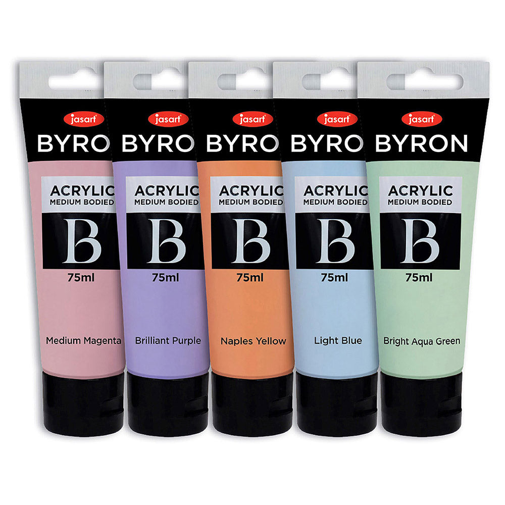 Jasart Byron Acrylic Paint 75mL (Set of 5)