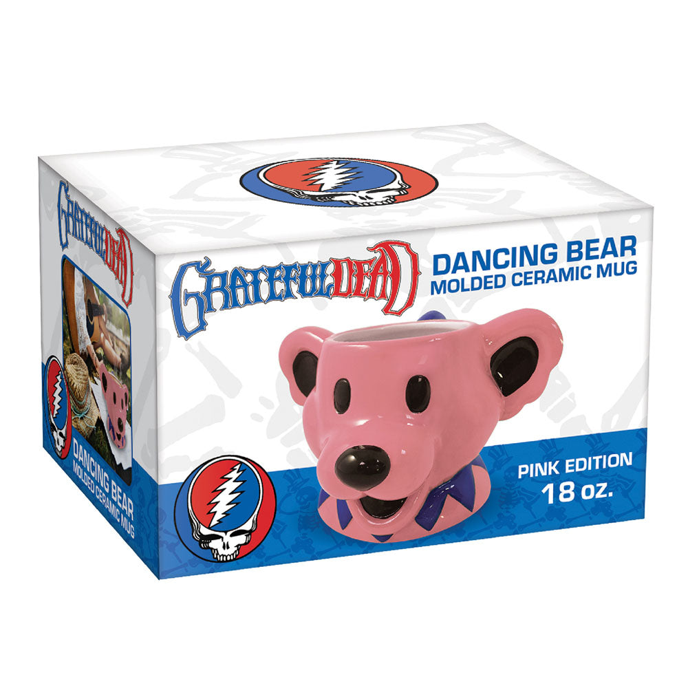 Grateful Dead Dancing Bear Molded Head Ceramic Mug