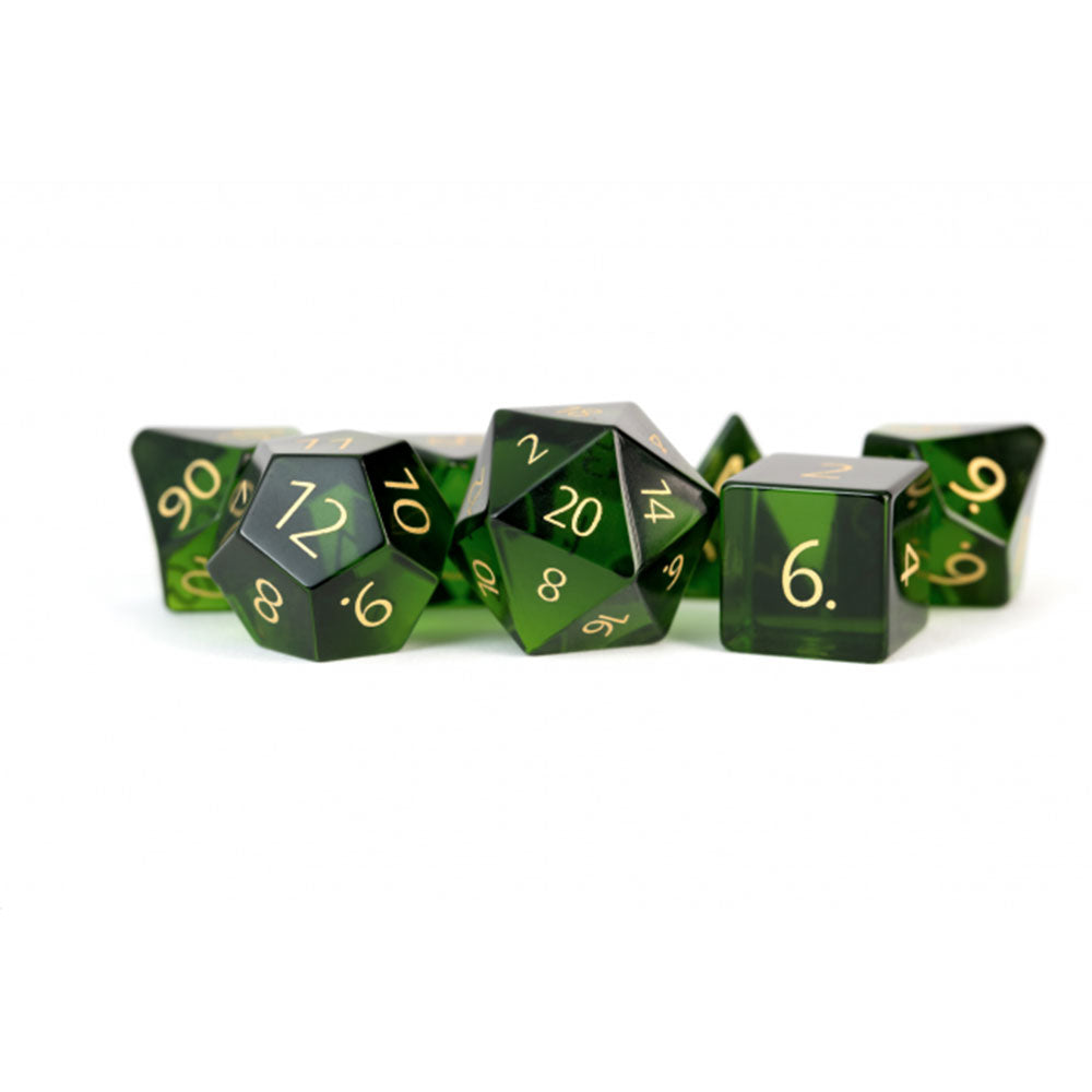 MDG Engraved Zircon Glass Birthstone Dice