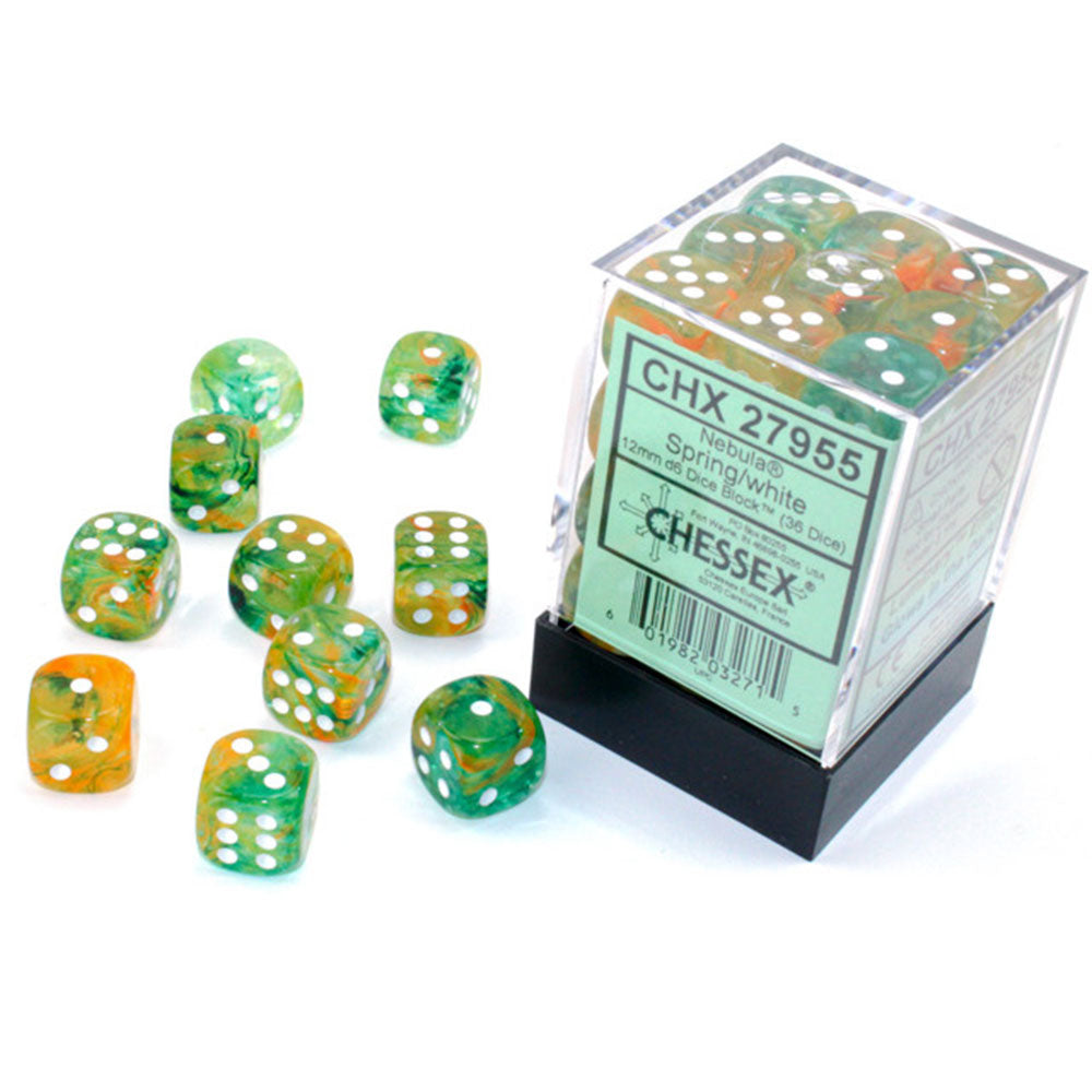 Nebula Chessex 12mm D6 Blocco da dadi luminari