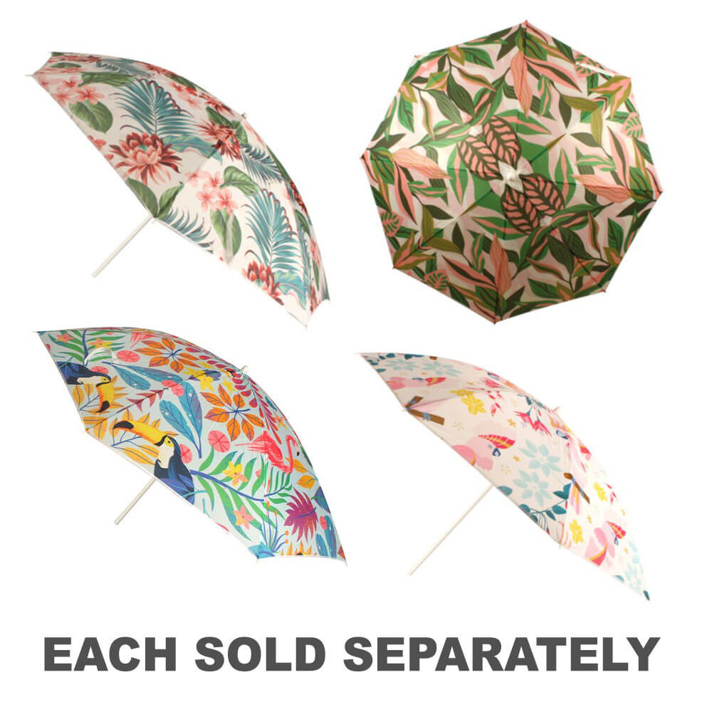 Printed Beach Umbrella 180cm