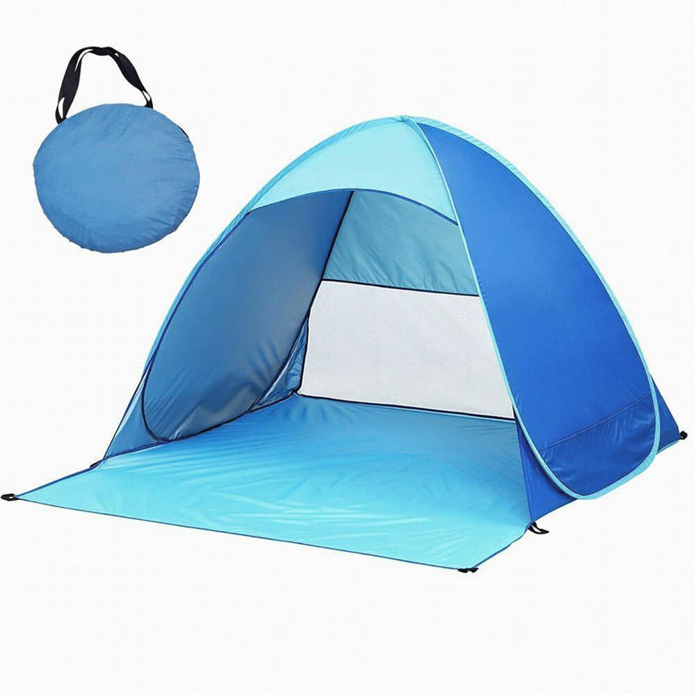 Tall Pop Up Beach Tent met mat (165x150x110cm)