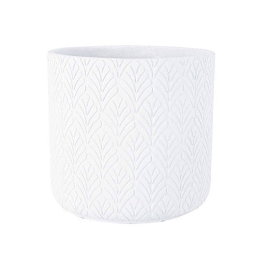 Siaban Concrete Planter Pot White