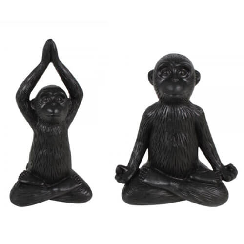 Karma Yoga Monkey Figurine