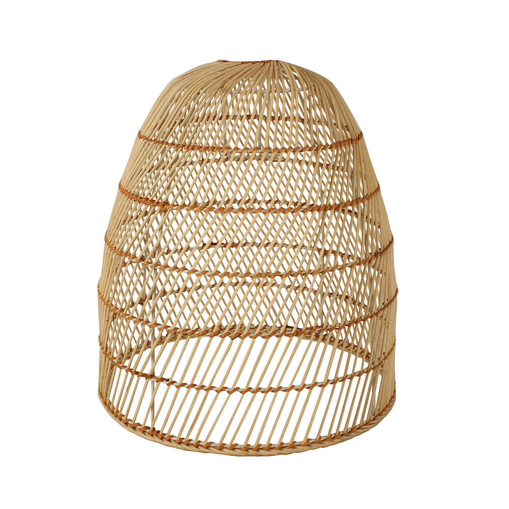 Elisha rattan lampa cienia metalowa rama