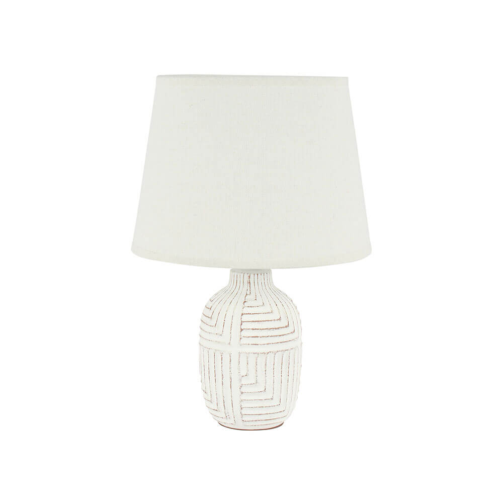 Judson Concrete Base Table Lamp White (36x22x22cm)