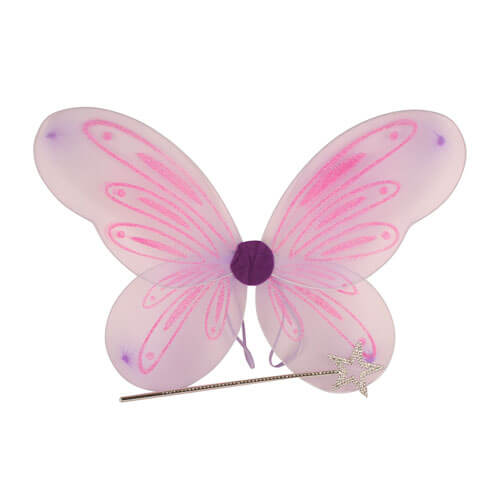 Princess Fairy Wings and Wand (46x28x3cm)