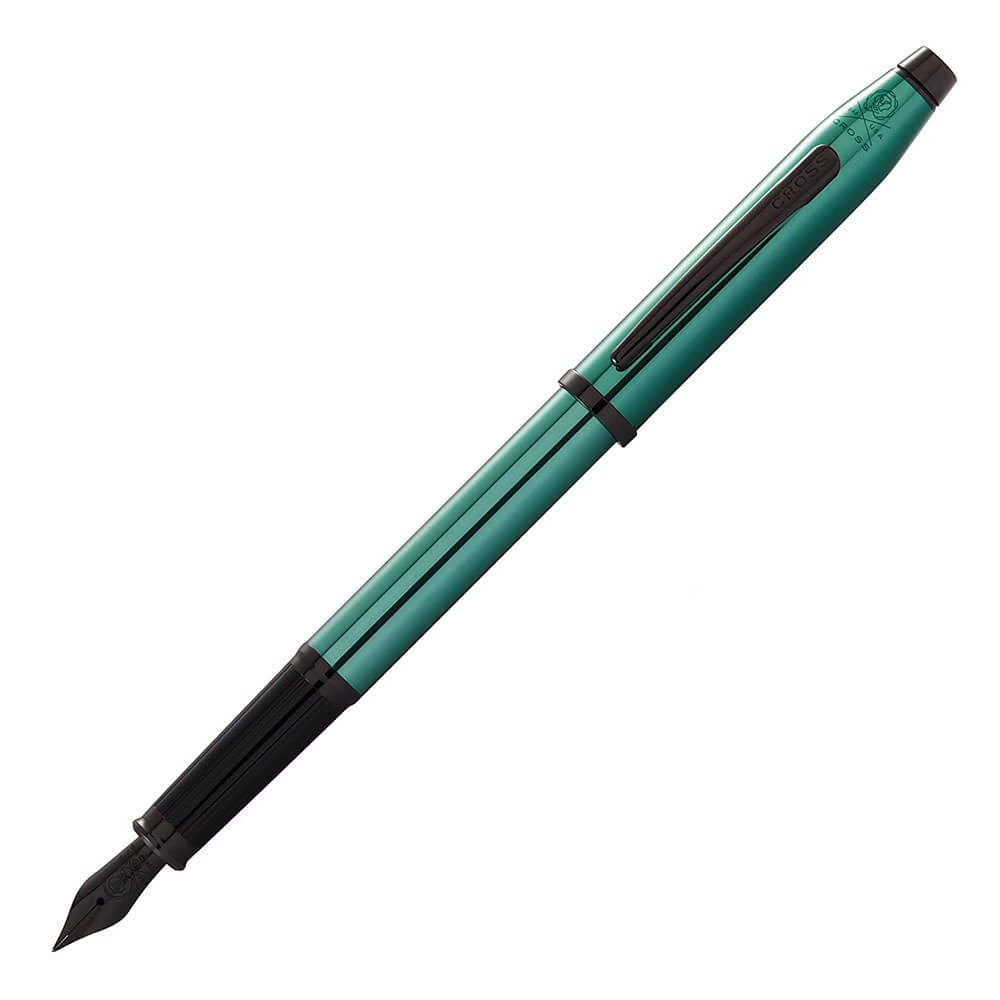 Century II Vert translucide avec stylo de fontaine noire