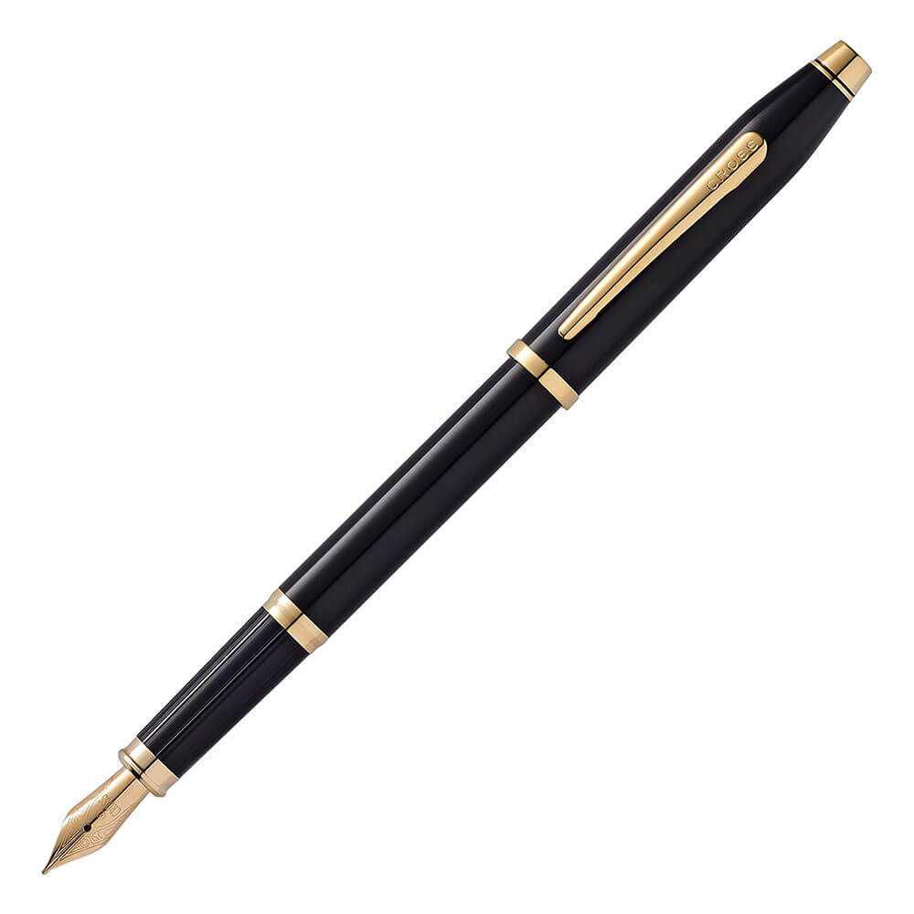 Cross Century II 23ct Fine Fountain Pen (Black Lacquer)