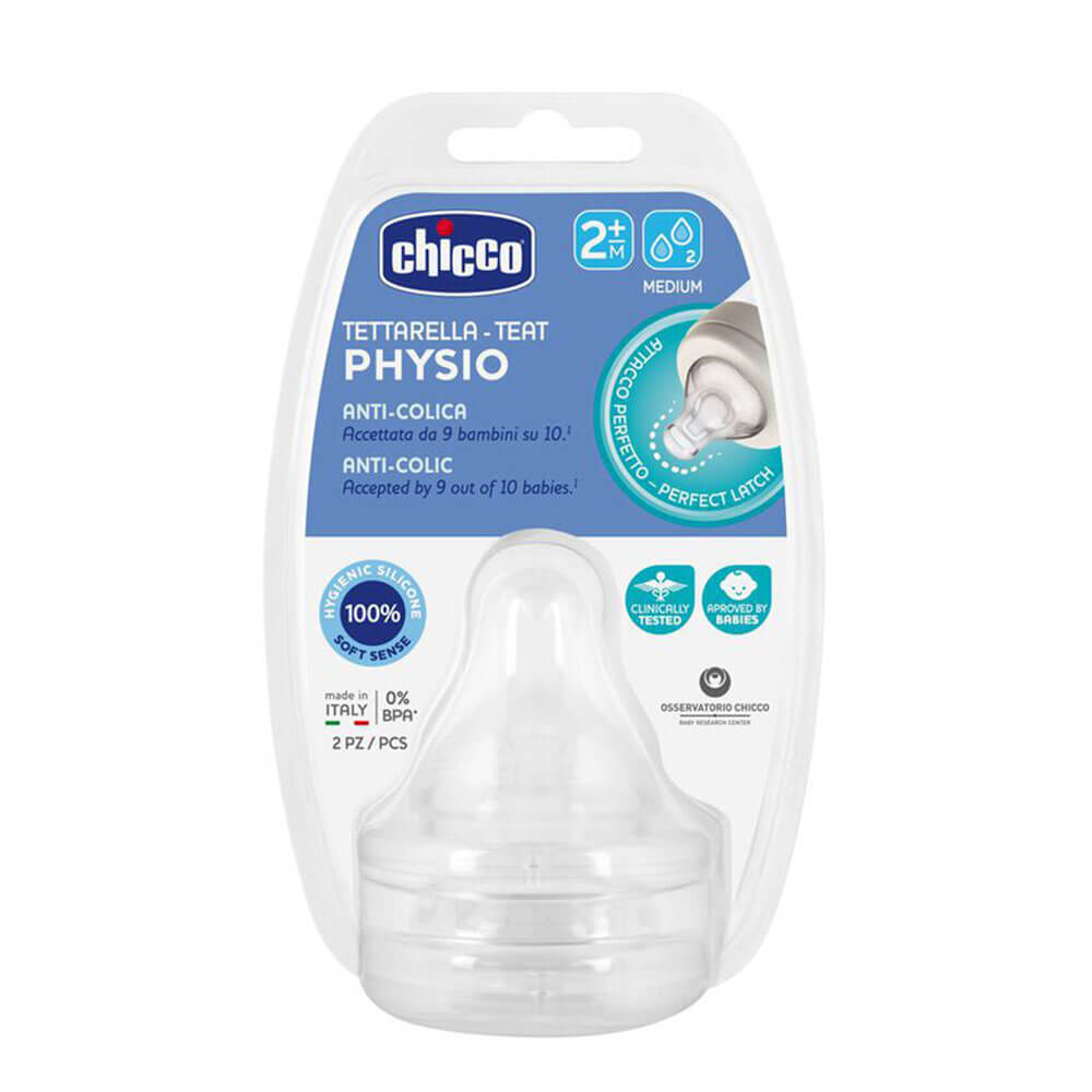 Chicco Perfect5 TEAT Silicon Anti-Cólico 2 PC