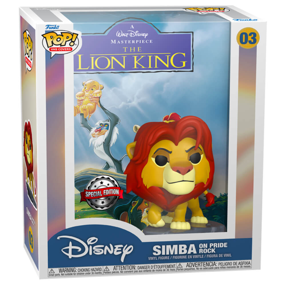 Lion King Simba på Pride Rock Us Exclusive Pop! Dekke