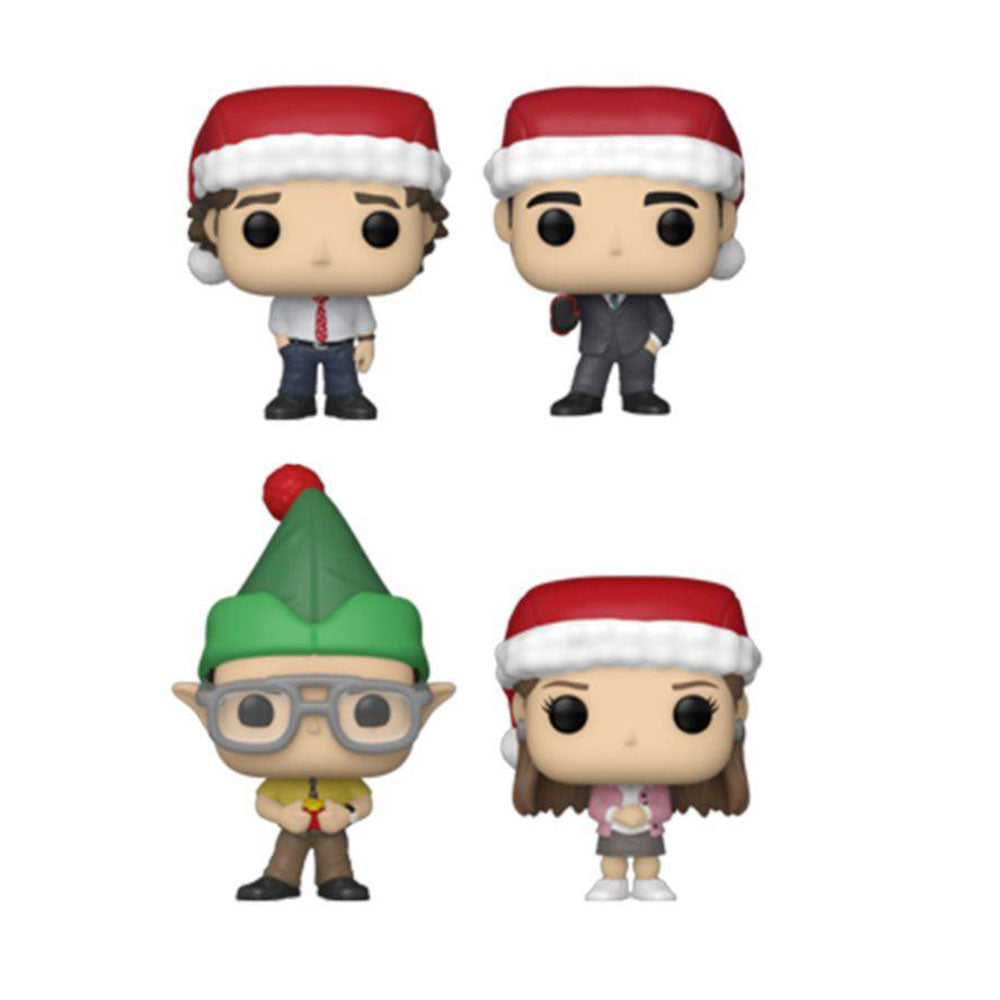 The Office Holiday Tree Box US Exclsve Pocket Pop! Vinyl 4pk