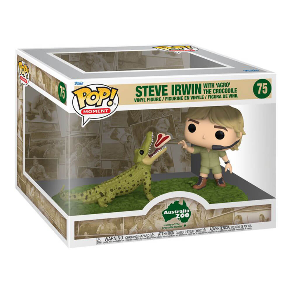 The Crocodile Hunter Steve Irwin with Agro Pop! Moment