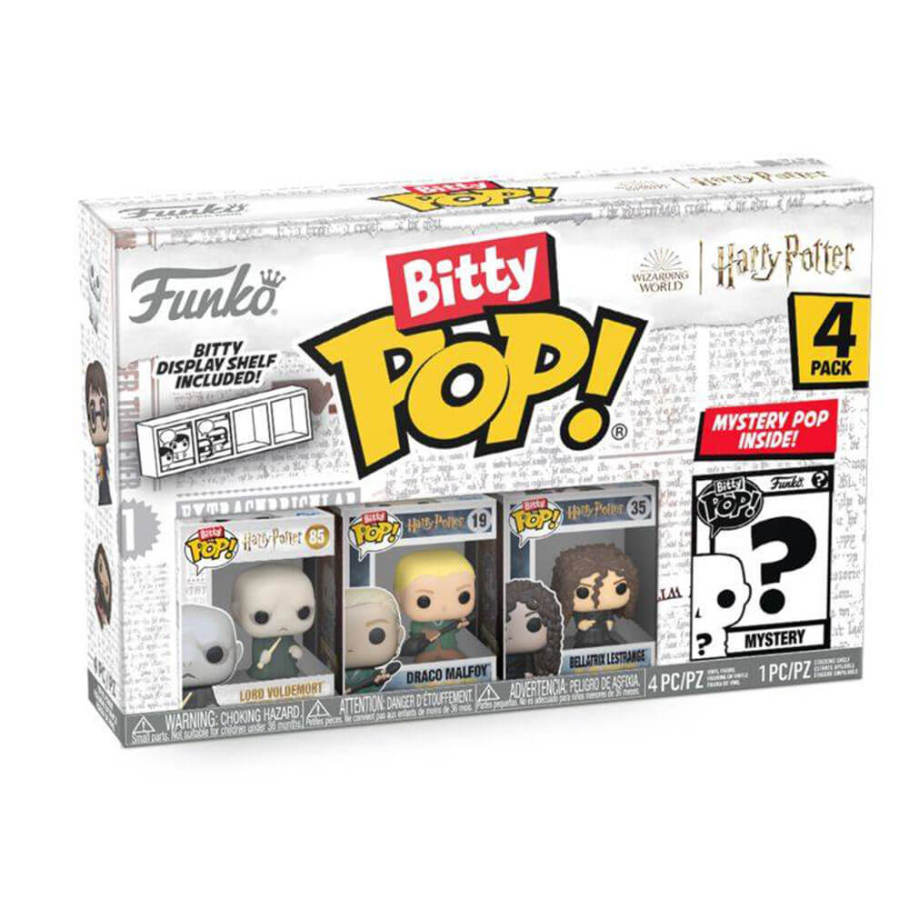 Harry Potter Voldemort, Draco & Bellatrix Bitty Pop! 4-Pack