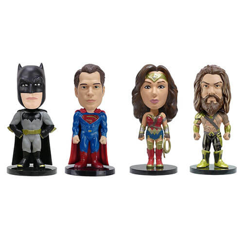 Batman v Superman Dawn of Justice Mini Wacky Wobbler 4 Pack