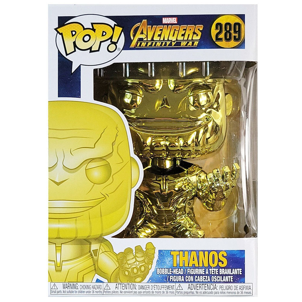 Avengers 3 Infinity War Thanos Yellow Chrome US Pop! Vinilo