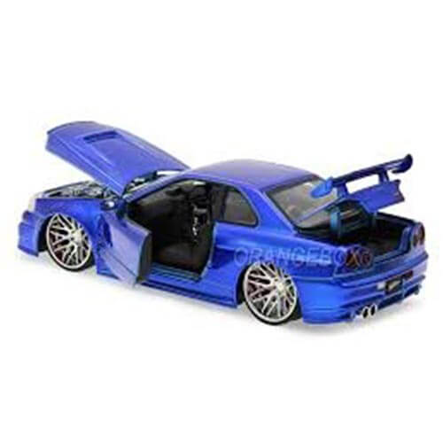 F&F '02 Nissan Skyline GT-R R34 1:24 Scale Hollywood Ride