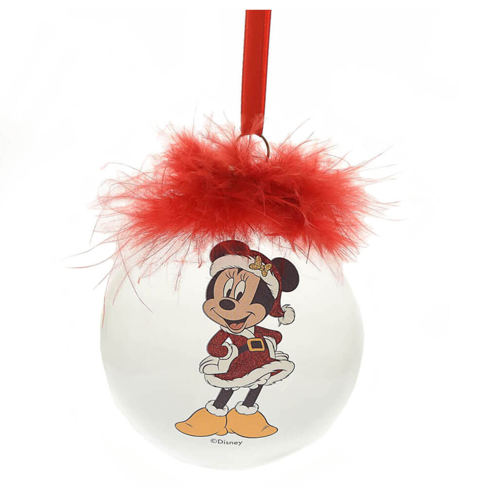 Disney Christmas Feather Glass Bombe